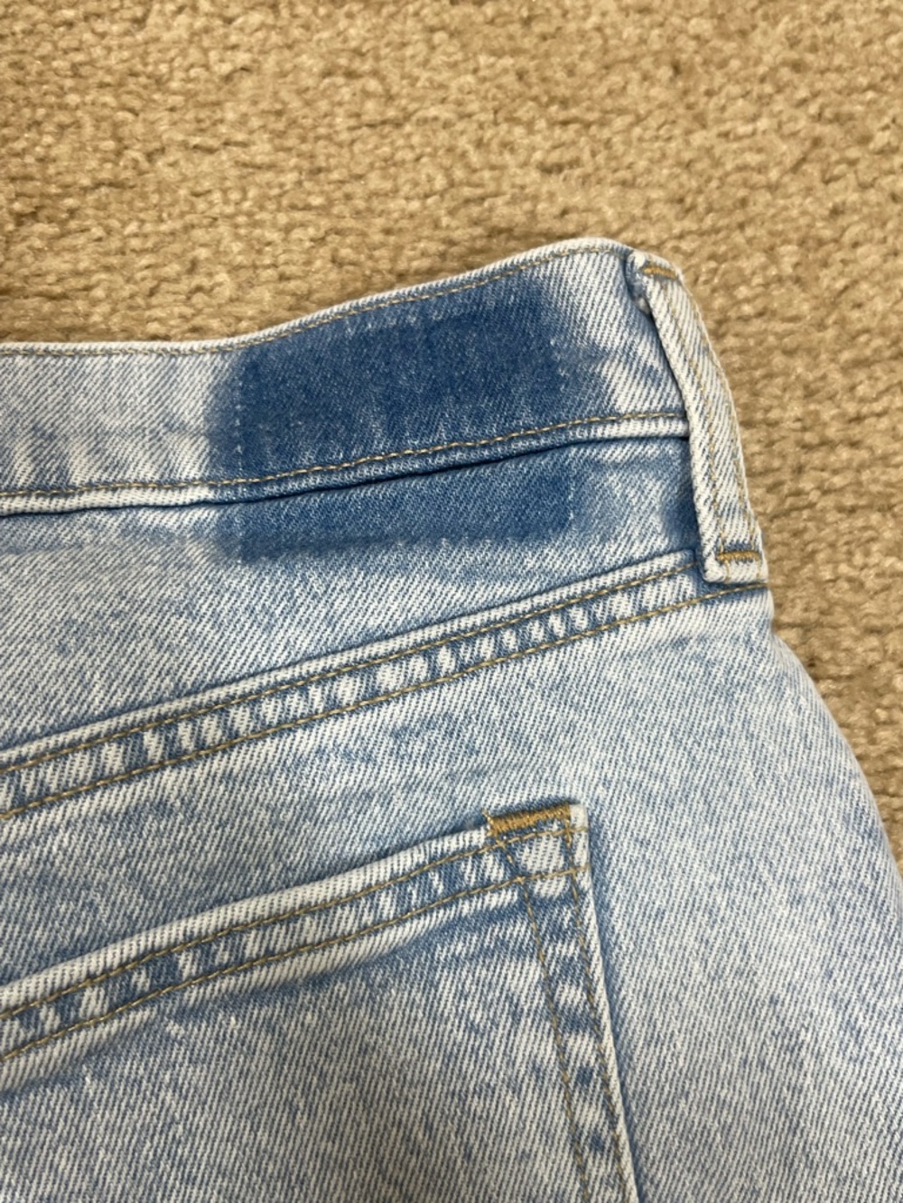 Abercrombie & Fitch 4’ Mom High Rise Light Blue Denim Jean Shorts - Picture 12 of 12